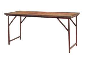 FRENCH 1920’s PAINTED FOLDING METALWORK TABLE