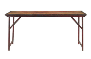 French 1920’s Painted Folding Metalwork Table — thumbnail 8