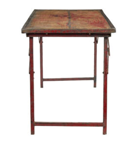 French 1920’s Painted Folding Metalwork Table — thumbnail 6
