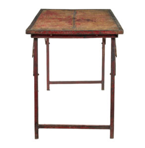 French 1920’s Painted Folding Metalwork Table — thumbnail 5