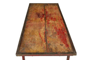 French 1920’s Painted Folding Metalwork Table — thumbnail 3