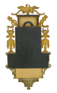 19th Century Swedish Gilt and Eglomise Ornate Wall Clock — thumbnail 2