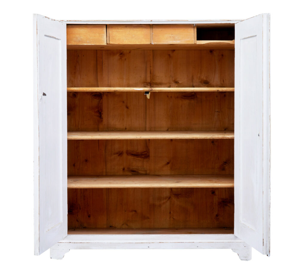 19th Century Swedish Painted Pine Cupboard — image 2