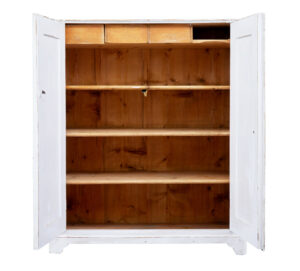 19th Century Swedish Painted Pine Cupboard — thumbnail 2
