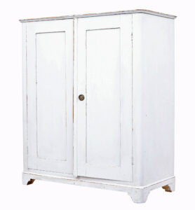 19TH CENTURY SWEDISH PAINTED PINE CUPBOARD