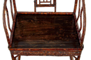Pair of 19th Century Bamboo Canework Chinese Chairs — thumbnail 5