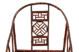 Pair of 19th Century Bamboo Canework Chinese Chairs — thumbnail 4