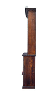 19th Century Inlaid Oak Architectural Cabinet Bookcase — thumbnail 8