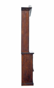 19th Century Inlaid Oak Architectural Cabinet Bookcase — thumbnail 6