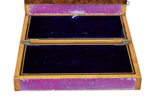 19th Century Victorian Burr Walnut Desk Top Writing Slope — thumbnail 4