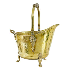 19TH CENTURY VICTORIAN BRASS COAL SCUTTLE