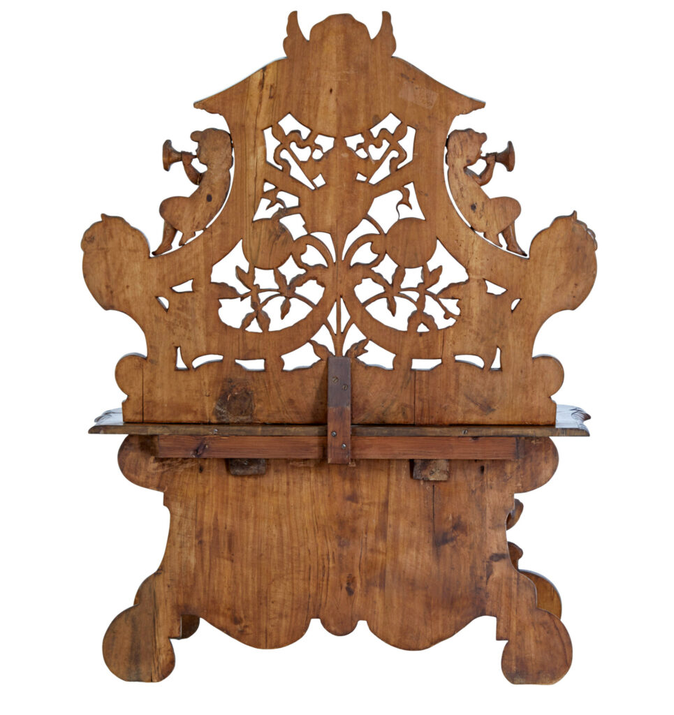 19th Century Carved Flemish Walnut Decorative Chair — image 10