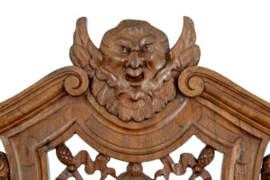 19th Century Carved Flemish Walnut Decorative Chair — thumbnail 8