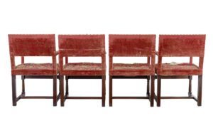 Set of 4 19th Century Walnut Coronation Armchairs — thumbnail 7