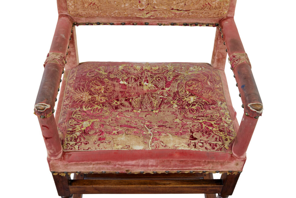 Set of 4 19th Century Walnut Coronation Armchairs — image 6