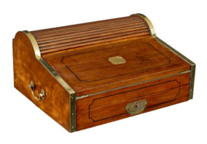 19TH CENTURY CAMPAIGN METAMORPHIC CAMPHOR WRITING SLOPE