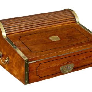 19TH CENTURY CAMPAIGN METAMORPHIC CAMPHOR WRITING SLOPE