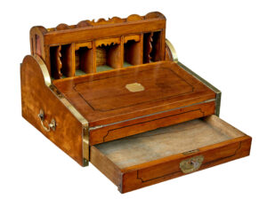 19th Century Campaign Metamorphic Camphor Writing Slope — thumbnail 10