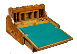 19th Century Campaign Metamorphic Camphor Writing Slope — thumbnail 9
