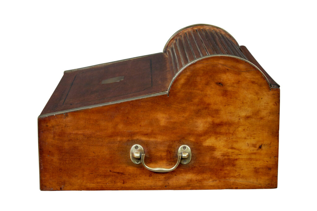 19th Century Campaign Metamorphic Camphor Writing Slope — image 2