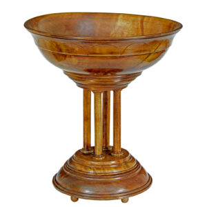 19TH CENTURY ITALIAN CARVED WALNUT TAZZA
