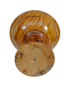 19th Century Italian Carved Walnut Tazza — thumbnail 3