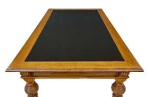 Large 19th Century Carved Oak Library Table — thumbnail 5