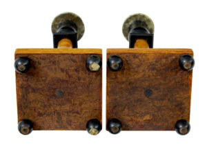 Pair of Swedish 19th Century Karl Johan Masur Birch Candlesticks — thumbnail 2