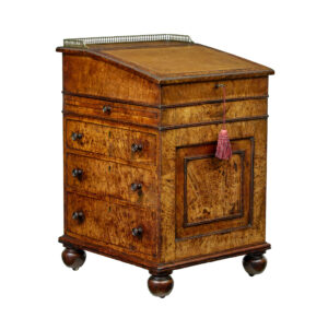 MID 19TH CENTURY POLLARD OAK DAVENPORT DESK