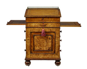 Mid 19th Century Pollard Oak Davenport Desk — thumbnail 13