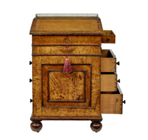 Mid 19th Century Pollard Oak Davenport Desk — thumbnail 12