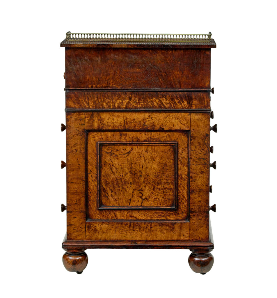 Mid 19th Century Pollard Oak Davenport Desk — image 10