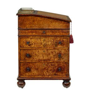 Mid 19th Century Pollard Oak Davenport Desk — thumbnail 9