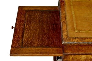 Mid 19th Century Pollard Oak Davenport Desk — thumbnail 3