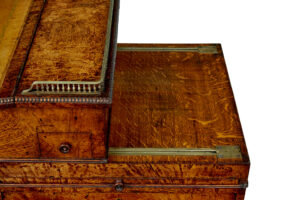 Mid 19th Century Pollard Oak Davenport Desk — thumbnail 2