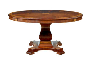 7 Foot Round Inlaid Jupe Extending Dining Table — thumbnail 10