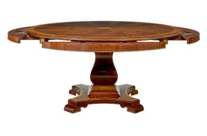 7 Foot Round Inlaid Jupe Extending Dining Table — thumbnail 9