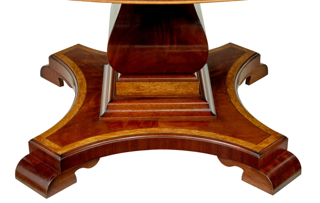 7 Foot Round Inlaid Jupe Extending Dining Table — image 5