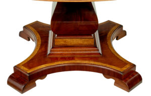 7 Foot Round Inlaid Jupe Extending Dining Table — thumbnail 5