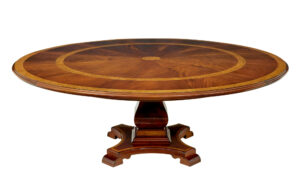 7 Foot Round Inlaid Jupe Extending Dining Table — thumbnail 2