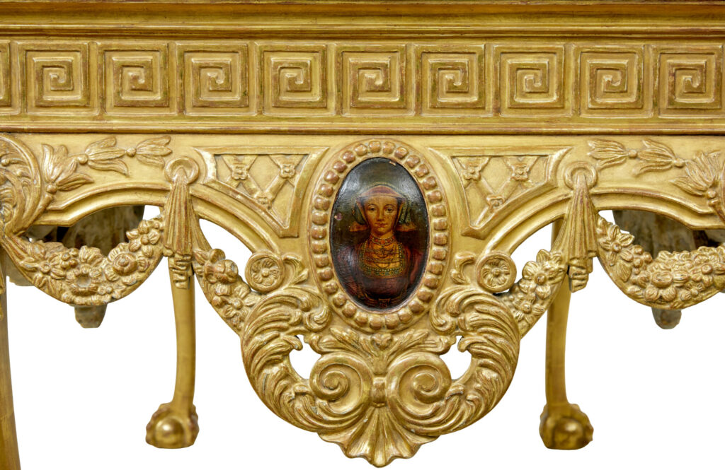 19th Century George Ii Influenced Marble Top Center Table — image 6