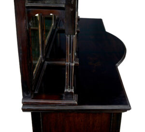 Edwardian Chippendale Revival Carved Mahogany Cabinet — thumbnail 2