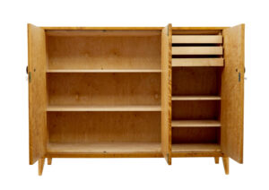 Swedish Mid Century Modern Elm and Birch Sideboard — thumbnail 10