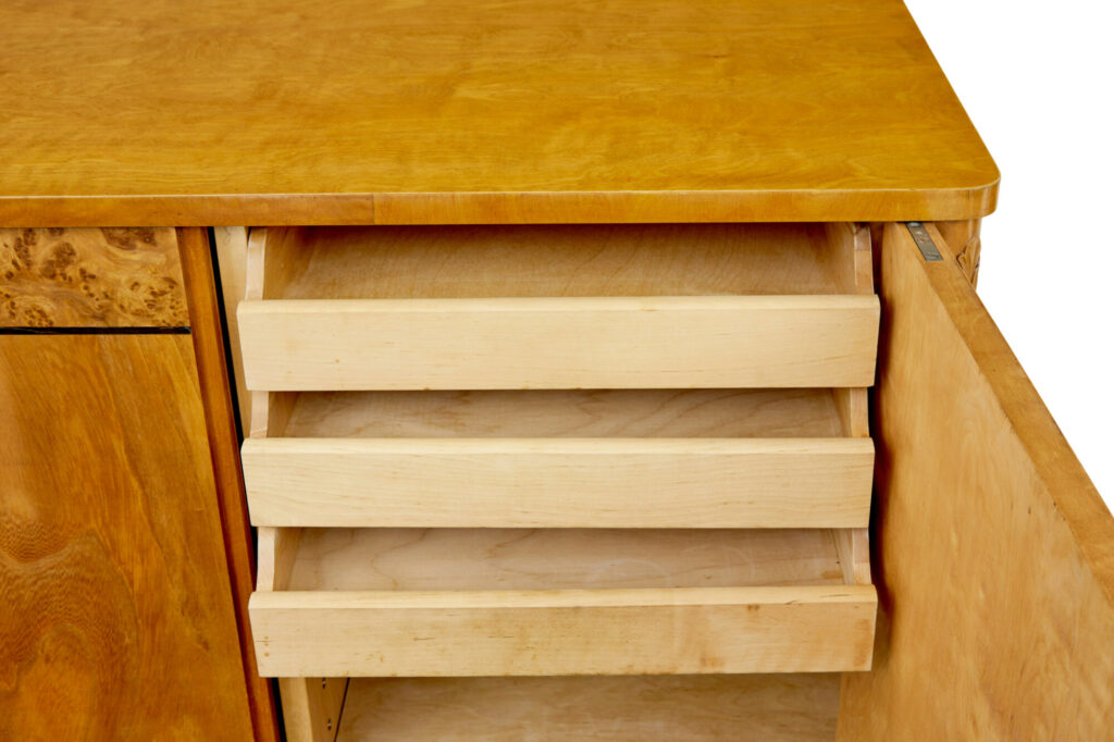 Swedish Mid Century Modern Elm and Birch Sideboard — image 2
