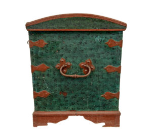 Mid 19th Century Hand Painted Swedish Oak Coffer — thumbnail 8