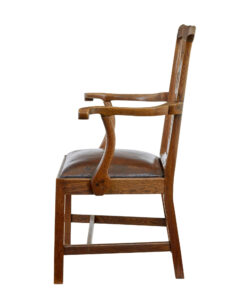 19th Century Shepherds Crook Oak Armchair — thumbnail 7