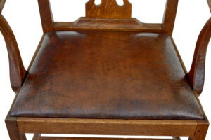 19th Century Shepherds Crook Oak Armchair — thumbnail 3