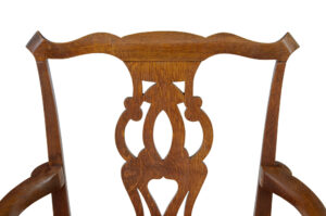 19th Century Shepherds Crook Oak Armchair — thumbnail 2