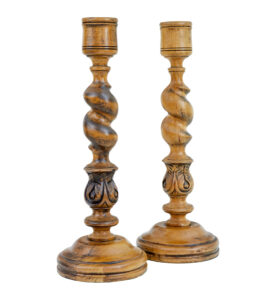 Pair of Large Early 20th Century Candlesticks — thumbnail 2