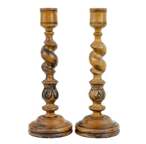 Pair of Large Early 20th Century Candlesticks — thumbnail 6